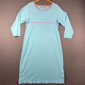 Lilly Pulitzer Aqua Blue Nightgown Large